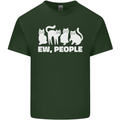 Cats Ew People Funny Mens Cotton T-Shirt Tee Top Forest Green