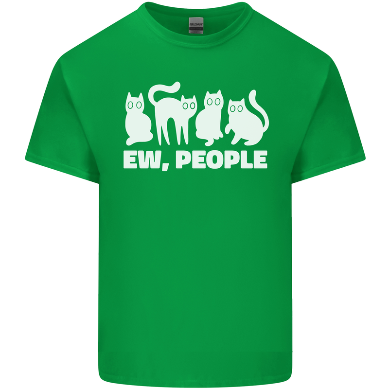 Cats Ew People Funny Mens Cotton T-Shirt Tee Top Irish Green