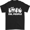 Cats Ew People Funny Mens T-Shirt 100% Cotton Black