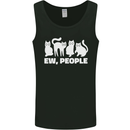 Cats Ew People Funny Mens Vest Tank Top Black