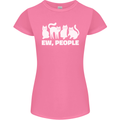 Cats Ew People Funny Womens Petite Cut T-Shirt Azalea
