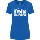 Cats Ew People Funny Womens Wider Cut T-Shirt Royal Blue