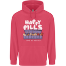 Cats Happy Pills Antidepressant Childrens Kids Hoodie Heliconia