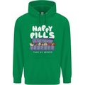 Cats Happy Pills Antidepressant Childrens Kids Hoodie Irish Green