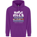 Cats Happy Pills Antidepressant Childrens Kids Hoodie Purple