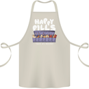 Cats Happy Pills Antidepressant Cotton Apron 100% Organic Natural