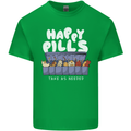 Cats Happy Pills Antidepressant Kids T-Shirt Childrens Irish Green