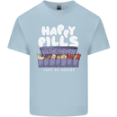 Cats Happy Pills Antidepressant Kids T-Shirt Childrens Light Blue
