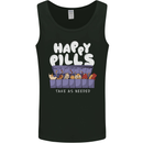 Cats Happy Pills Antidepressant Mens Vest Tank Top Black