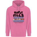 Cats Happy Pills Funny Feline Childrens Kids Hoodie Azalea