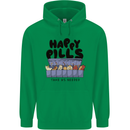 Cats Happy Pills Funny Feline Childrens Kids Hoodie Irish Green
