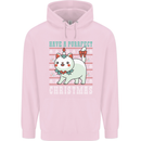 Cats Have a Purrfect Christmas Funny Xmas Childrens Kids Hoodie Light Pink