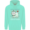 Cats Have a Purrfect Christmas Funny Xmas Childrens Kids Hoodie Peppermint