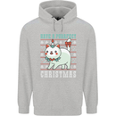 Cats Have a Purrfect Christmas Funny Xmas Childrens Kids Hoodie Sports Grey
