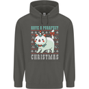 Cats Have a Purrfect Christmas Funny Xmas Childrens Kids Hoodie Storm Grey