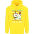 Cats Have a Purrfect Christmas Funny Xmas Childrens Kids Hoodie Yellow