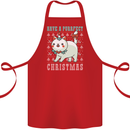 Cats Have a Purrfect Christmas Funny Xmas Cotton Apron 100% Organic Red