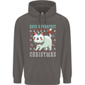 Cats Have a Purrfect Christmas Funny Xmas Mens 80% Cotton Hoodie Charcoal