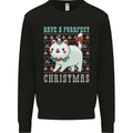 Cats Have a Purrfect Christmas Funny Xmas Mens Sweatshirt Jumper Black
