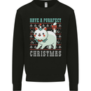 Cats Have a Purrfect Christmas Funny Xmas Mens Sweatshirt Jumper Black