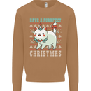 Cats Have a Purrfect Christmas Funny Xmas Mens Sweatshirt Jumper Caramel Latte