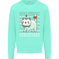 Cats Have a Purrfect Christmas Funny Xmas Mens Sweatshirt Jumper Peppermint