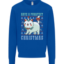 Cats Have a Purrfect Christmas Funny Xmas Mens Sweatshirt Jumper Royal Blue