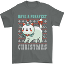 Cats Have a Purrfect Christmas Funny Xmas Mens T-Shirt Cotton Gildan Charcoal