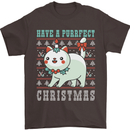 Cats Have a Purrfect Christmas Funny Xmas Mens T-Shirt Cotton Gildan Dark Chocolate