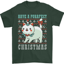 Cats Have a Purrfect Christmas Funny Xmas Mens T-Shirt Cotton Gildan Forest Green