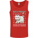 Cats Have a Purrfect Christmas Funny Xmas Mens Vest Tank Top Red