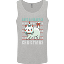 Cats Have a Purrfect Christmas Funny Xmas Mens Vest Tank Top Sports Grey
