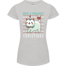 Cats Have a Purrfect Christmas Funny Xmas Womens Petite Cut T-Shirt Sports Grey