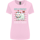 Cats Have a Purrfect Christmas Funny Xmas Womens Wider Cut T-Shirt Light Pink