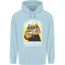 Cats I'm One of Those Morning People Funny Childrens Kids Hoodie Light Blue