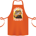 Cats I'm One of Those Morning People Funny Cotton Apron 100% Organic Orange