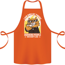 Cats I'm One of Those Morning People Funny Cotton Apron 100% Organic Orange