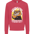 Cats I'm One of Those Morning People Funny Kids Sweatshirt Jumper Heliconia