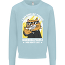 Cats I'm One of Those Morning People Funny Kids Sweatshirt Jumper Light Blue