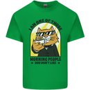 Cats I'm One of Those Morning People Funny Kids T-Shirt Childrens Irish Green