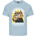 Cats I'm One of Those Morning People Funny Kids T-Shirt Childrens Light Blue