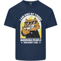 Cats I'm One of Those Morning People Funny Kids T-Shirt Childrens Navy Blue