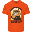 Cats I'm One of Those Morning People Funny Kids T-Shirt Childrens Orange
