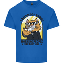 Cats I'm One of Those Morning People Funny Kids T-Shirt Childrens Royal Blue