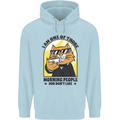 Cats I'm One of Those Morning People Funny Mens 80% Cotton Hoodie Light Blue