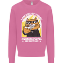 Cats I'm One of Those Morning People Funny Mens Sweatshirt Jumper Azalea