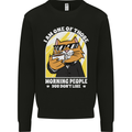 Cats I'm One of Those Morning People Funny Mens Sweatshirt Jumper Black