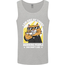 Cats I'm One of Those Morning People Funny Mens Vest Tank Top Sports Grey