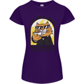 Cats I'm One of Those Morning People Funny Womens Petite Cut T-Shirt Purple