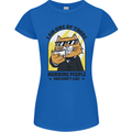 Cats I'm One of Those Morning People Funny Womens Petite Cut T-Shirt Royal Blue